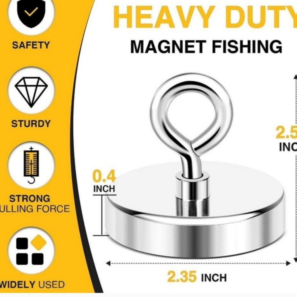 Rare earth magnets for fishing Equipment or treasure hunting nib - Picture 2 of 7